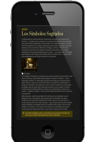 Vista previa del Código Divino en el celular — Génesis 1